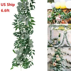 Each artificial plant hanging vine approx 6.6 feet long. Versatile use - Perfect for wedding, garden, party, banquet...