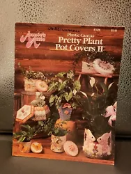 PLASTIC CANVAS PRETTY PLANT POT COVERS ANNIES ATTIC LEAFLET. Condition is Used. Shipped with USPS Ground Advantage.