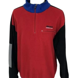 Average condition. Has a lot of hairs and other particles stuck in the fleece fabric and has some staining on back....