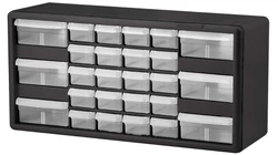 STACK OR WALL MOUNT Cabinets stack securely and can also be wall mounted using keyhole slots molded into the back of...