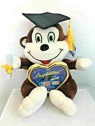Graduation Monkey Plush Stuffed Animal with Cap. This Huggable Toy was made to be your lovable friend. Light BROWN. Can...