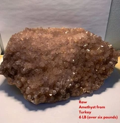 This is the mother of all pink amethysts. It weights over 6 pounds. This unique and stunning high quality Natural pink...
