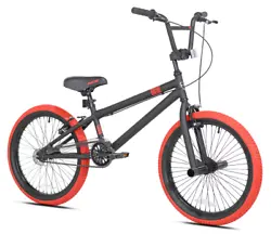 Optimized for amazing tricks, this BMX bike boasts a four-bolt alloy stem, alloy rims and front pegs. Kent 20