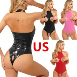 Sexy cutout on chest, crotchless, backless and high cut, all can show off your charming body curves. Set Include : 1Pc...