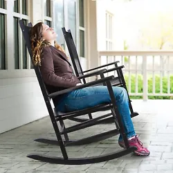Wooden Leisure Rocking Chair: This rocking chair is designed with a high back, which can fully support your back when...