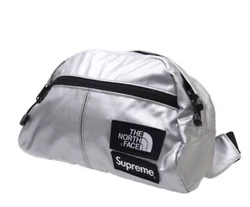 NEW SUPREME THE NORTH FACE METALLIC SILVER ROO II LUMAR WAIST BAG FANNIE PACKShipped with USPS Priority MailWaist bag...