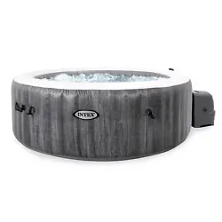Let your worries bubble away as you unwind in the Intex PureSpa Plus Portable Inflatable Hot Tub. The heating system...