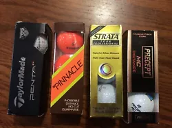 Dozen Mixed Golf Balls Open Box.