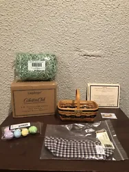 Longaberger JW Collection Miniature 2003 Original Easter Basket Liner Grass Eggs. In great condition! I do have other...