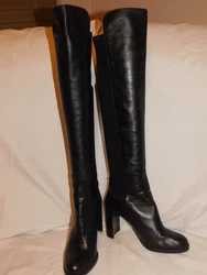 Stuart Weitzman thigh high boots that are in great condition. The back has stretchy fabric.