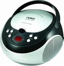 Naxa Portable CD Player with AM/FM Stereo Radio - Black. Dynamic high-performance speakers produce clear, powerful...