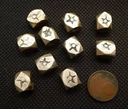 Lot de 10 Perles en Métal provenant du Maroc, Idéal pour toute création de bijoux.