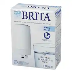 These filters are BPA-free and are designed to last for up to four months or 100 gallons. Brita On Tap Faucet Water...