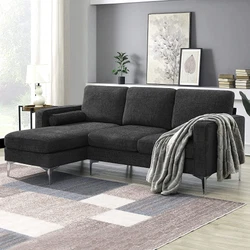 Included Components Cushions, Reversible Chaise, Arms, Loveseat, 2 Throw Pillow. Type Sectional. AOCOROE Small L Shaped...