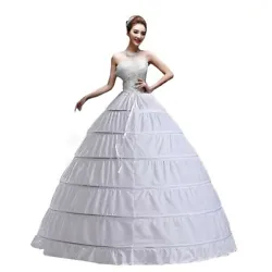 Elastic Crinoline underskirt waist is 66-95 cm / 26-39.3 in, suitable for US size 2 to 17 ball gown dress. wear...