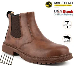 Lightweight design enhanced flexibility so you can move comfortably. Steel Toe Cap: The head of the steel toe shoes is...