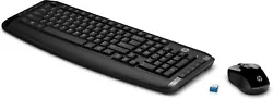 HP Wireless Keyboard and Mouse 300, Black,,3ML04AA#ABL.