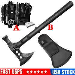 Very high quality solid tactical axe. Fiberglass reinforced handle, triple bolted to the head for maximum strength. The...