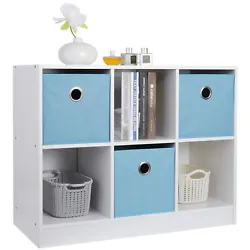 2-tier bookcase provides sufficient storage space. Modern 2-tier bookcase adds charm to your room. 6-cube organizer...