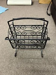 vintage wrought iron magazine rack. Just a magazine rack I’ve had for years back when magazines were a thing. Have no...