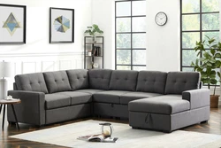 Sit back and relax in the Hugo Collection! This 2 piece reversible sectional sofa comes with two USB charging ports,...