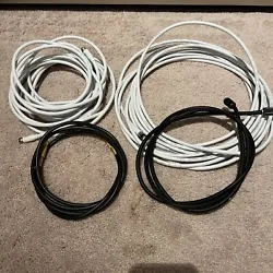 Lot of 4 coaxial Cables 3ft (1) 6ft (1) 30ft (2).