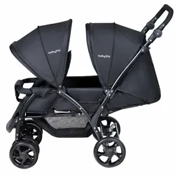 Constructed of strong and heavy duty frame, the baby stroller provides a reliable use in the long term service. The...
