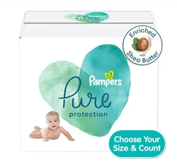 Your search for pure protection that works is over. Designed to help skin stay dry and healthy, Pampers pure protection...