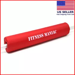 Fitness Maniac barbell pad is made of thick foam to assist with squats and lunges as well as a grooved channel in the...