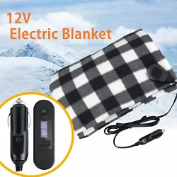 The electric car blanket allows you or your passengers extra warmth. Stitched from fleece, this large electric blanket...