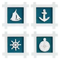 The nautical wall art is easy to set up since each piece is fitted with sawtooth hangers for easy wall hanging.