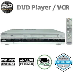 Enjoy countless hours of movies, TV shows, concerts, and more on DVD discs or VHS tapes. Or record your favorite TV...