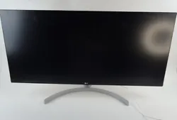 LG 34WK650-W 34 inch Widescreen Monitor  Screen is damaged   Comes with the stand and power supply   Please see...