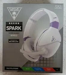 Turtle Beach Recon Spark Multiplatform Wired Gaming Headset -White/Purple SEALED.