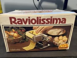 Vintage OMC Marcato Raviolissima Ravioli Attachment for Pasta Maker Machines.