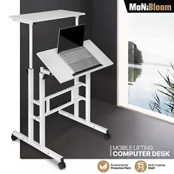 Work the way you want with our Sit-Stand Desk Cart. Easily move your laptop or writing workstation to any space in your...
