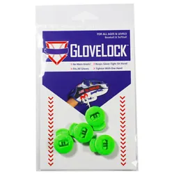 GLOVELOCK 4 PACK BASEBALL & SOFTBALL GLOVE LACE LOCKER   The laces for your thumb and pinkie are there to keep your...
