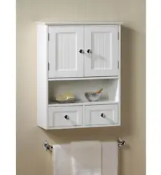It adds storage to any space with its two Nantucket-style doors and two pullout drawers, along with its open display...