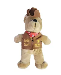 Plush Bear Howdy From Dallas Sheriff Cowboy Bear Texas Zoona 2002 Stuffed Bear.