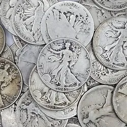 Walking Liberty Coin Lot - CHOOSE HOW MANY - 90% Silver Half Dollar Coins.