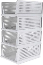 These large movable drawer organizer boxes can be stackable and pull out like a drawer. The closet storage box...