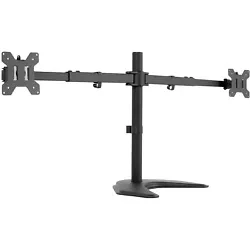 Enjoy a truly flush desk setup with the Telescoping Dual Monitor Desk Stand (STAND-TS38B) from VIVO! Premium...