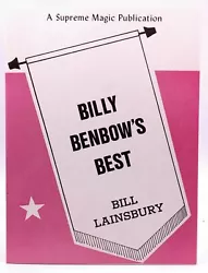 Authors : Bill Lainsbury. Billy Benbows Best (Magic). Title : Billy Benbows Best (Magic). Binding : Paperback. Product...