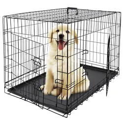 This dog playpen does not require any tool assembly, dog fence can be deployed directly. It only takes a few...