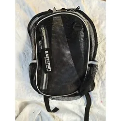 ITEM DETAILS AND FLUMMERY:Eastsport black mesh backpack, gray piping.CONDITION:New with tags attached.SIZING AND...