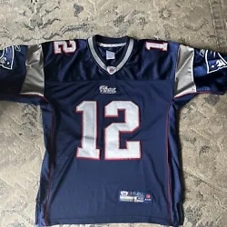 Reebok Tom Brady New England Patriots On Field Size 48 Stitched, very good condition.