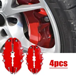 2 Pairs(1 Pair for front brake and 1 Pair for rear brake). Color: Red.