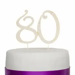 The two numbers are attached for a stronger design. Customize the Height: Whether it’s a sheet cake or multi-tiered...