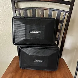 Bose 101 Speakers In Box Tested Black. Never used brand new. I did open to test them and work good just as they should....