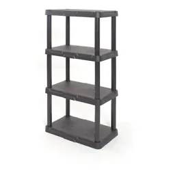 4-tier freestanding shelving unit is the perfect storage solution for small spaces. For indoor and garage use. Durable,...
